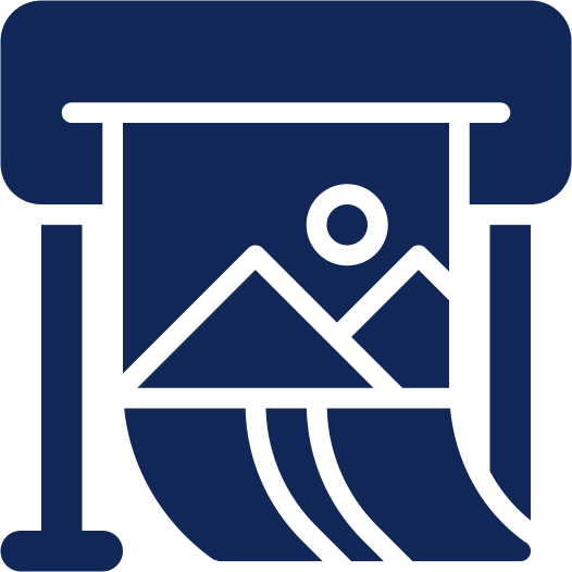 Bildschirm mit Landschaftsdarstellung